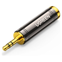 Ugreen adapter 3.5mm audio adapter (male) to 6.35mm mini jack (female) gray (AV168)