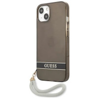 Guess GUHCP13SHTSGSK iPhone 13 mini 5.4" black/black hardcase Translucent Stap