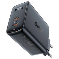 Acefast A29 PD50W GaN (USB-C + USB-C) dual port charger black