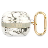 Guess GUA3HCHMAG AirPods 3 cover grey/grey Marble Strap Collection