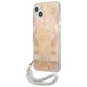 Guess GUHCP13SHFLSD iPhone 13 mini 5.4" gold/gold hardcase Flower Strap