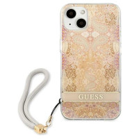 Guess GUHCP13SHFLSD iPhone 13 mini 5.4" gold/gold hardcase Flower Strap