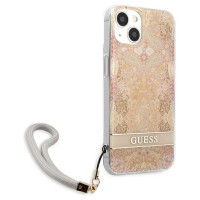 Guess GUHCP13SHFLSD iPhone 13 mini 5.4" gold/gold hardcase Flower Strap