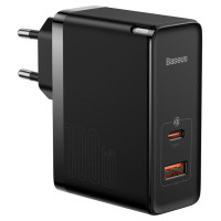 Baseus GaN5 Pro fast universal wall charger GaN USB Type C / USB 100W PD3.0, QC4.0+, AFC black (CCGP090201)