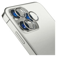 3Mk Protection Camera Glass for iPhone 14 Pro Max / 14 Pro 9H for 3mk Lens Protection Pro Series Lens - Silver
