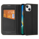 Dux Ducis Skin X2 case for iPhone 14 Plus case with magnetic flap black