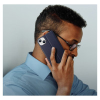 Dux Ducis Skin X2 case for iPhone 14 Plus case with magnetic flap blue