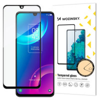 Wozinsky super tough Full Glue tempered glass full screen with Case Friendly TCL 30 Plus black frame