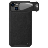 Nillkin CamShield Leather S Case iPhone 14 Plus case with camera cover black