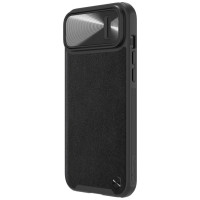 Nillkin CamShield Leather S Case iPhone 14 Plus case with camera cover black