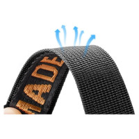 Dux Ducis Strap (Outdoor Version) Apple Watch Ultra Strap, SE, 9, 8, 7, 6, 5, 4, 3, 2, 1 (49, 45, 44, 42 mm) Nylon Band Bracelet Black and Orange