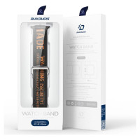 Dux Ducis Strap (Outdoor Version) Apple Watch Ultra Strap, SE, 9, 8, 7, 6, 5, 4, 3, 2, 1 (49, 45, 44, 42 mm) Nylon Band Bracelet Black and Orange