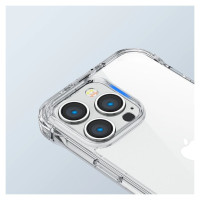 Joyroom Defender Series Case Cover for iPhone 14 Armored Hook Cover Stand Clear (JR-14H1)