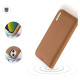 Dux Ducis Hivo Leather Flip Cover Genuine Leather Wallet for Cards and Documents iPhone 14 Brown