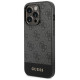 Guess GUHCP14XG4GLGR iPhone 14 Pro Max 6.7" grey/grey hard case 4G Stripe Collection