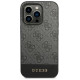 Guess GUHCP14XG4GLGR iPhone 14 Pro Max 6.7" grey/grey hard case 4G Stripe Collection