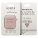 Guess GUACCSILGLLP AirPods cover light pink / pink Silicone Glitter