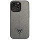 Guess GUHCP14LPSATLG iPhone 14 Pro 6.1 "silver / silver hardcase SaffianoTriangle Logo