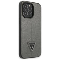 Guess GUHCP14LPSATLG iPhone 14 Pro 6.1 "silver / silver hardcase SaffianoTriangle Logo