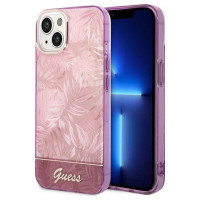 Guess GUHCP14MHGJGHP iPhone 14 Plus 6.7 "pink / pink hardcase Jungle Collection