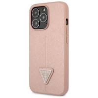 Guess GUHCP14XPSATLP iPhone 14 Pro Max 6,7 "pink / pink hardcase SaffianoTriangle Logo