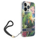 Guess GUOHCP14LHFLSB iPhone 14 Pro 6.1 "blue / blue hardcase Flower Strap