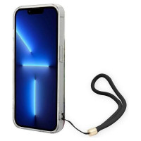 Guess GUOHCP14LHFLSB iPhone 14 Pro 6.1 "blue / blue hardcase Flower Strap