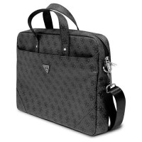 Guess Saffiano 4G Triangle Logo bag for a 16'' laptop - black