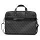 Guess Saffiano 4G Triangle Logo bag for a 16'' laptop - black