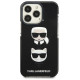Karl Lagerfeld KLHCP13LTPE2TK iPhone 13 Pro / 13 6,1" hardcase czarny/black Karl&Choupette Head