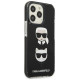 Karl Lagerfeld KLHCP13LTPE2TK iPhone 13 Pro / 13 6,1" hardcase czarny/black Karl&Choupette Head