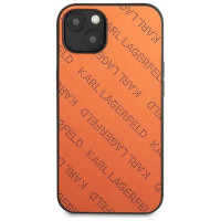 Karl Lagerfeld KLHCP13SPTLO iPhone 13 mini 5,4 "hardcase orange / orange Perforated Allover