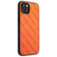 Karl Lagerfeld KLHCP13SPTLO iPhone 13 mini 5,4 "hardcase orange / orange Perforated Allover