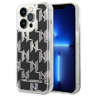 Karl Lagerfeld KLHCP14LLMNMK iPhone 14 Pro 6.1 "hardcase black / black Liquid Glitter Monogram