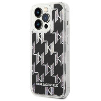 Karl Lagerfeld KLHCP14LLMNMK iPhone 14 Pro 6.1 "hardcase black / black Liquid Glitter Monogram