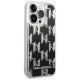 Karl Lagerfeld KLHCP14LLMNMK iPhone 14 Pro 6.1 "hardcase black / black Liquid Glitter Monogram