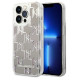 Karl Lagerfeld KLHCP14LLMNMS iPhone 14 Pro 6.1 "hardcase silver / silver Liquid Glitter Monogram