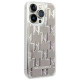 Karl Lagerfeld KLHCP14LLMNMS iPhone 14 Pro 6.1 "hardcase silver / silver Liquid Glitter Monogram