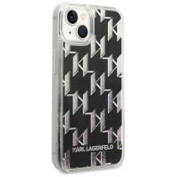 Karl Lagerfeld KLHCP14MLMNMK iPhone 14 Plus 6.7 "hardcase black / black Liquid Glitter Monogram