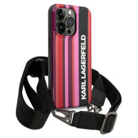 Karl Lagerfeld KLHCP14XSTSTP iPhone 14 Pro Max 6.7 "hardcase pink / pink Color Stripes Strap