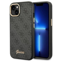 Guess GUHCP14SHG4SHK iPhone 14 6.1 "black / black hard case 4G Vintage Gold Logo