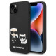 Karl Lagerfeld KLHMP14MSSKCK iPhone 14 Plus 6.7 "hardcase black / black Liquid Silicone Karl & Choupette Magsafe