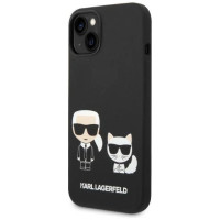 Karl Lagerfeld KLHMP14MSSKCK iPhone 14 Plus 6.7 "hardcase black / black Liquid Silicone Karl & Choupette Magsafe