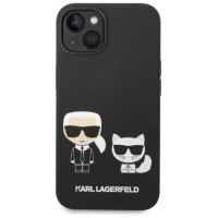 Karl Lagerfeld KLHMP14MSSKCK iPhone 14 Plus 6.7 "hardcase black / black Liquid Silicone Karl & Choupette Magsafe