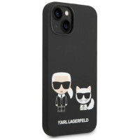 Karl Lagerfeld KLHMP14MSSKCK iPhone 14 Plus 6.7 "hardcase black / black Liquid Silicone Karl & Choupette Magsafe