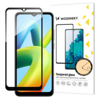 Wozinsky Full Glue Tempered Glass Full Screen Tempered Glass for Xiaomi Redmi A1+ 9H with Black Frame