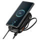 Baseus Qpow Digital Display power bank with fast charging 20000mAh 20W QC/PD/SCP/FCP with built-in Lightning cable black