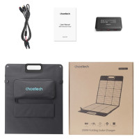Choetech SC011 solar charger 200W portable solar panel - black