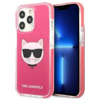 Karl Lagerfeld Etui Karl Lagerfeld Choupette Head na iPhone 13 Pro Max - fuksjowe