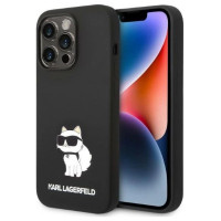 Karl Lagerfeld Silicone Choupette case for iPhone 14 Pro Max - black